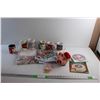 Image 1 : Christmas Table Cloths, Ceramic Mugs, Piggy Coin Bank and Edible Cake Decor