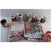 Image 4 : Christmas Table Cloths, Ceramic Mugs, Piggy Coin Bank and Edible Cake Decor