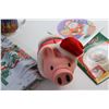 Image 7 : Christmas Table Cloths, Ceramic Mugs, Piggy Coin Bank and Edible Cake Decor