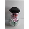 Image 3 : Wooden Carving Decor and Plastic Snowman Christmas Decor