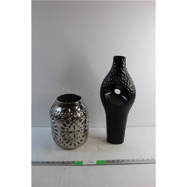 Candle Jar and Ceramic Vase