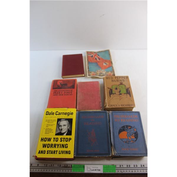 (8) Books - Red Pepper Burns, Dale Carnegie and Allen Chaffee