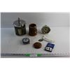 Image 1 : Ice Bucket, Mug, Bond Street Clock, Dennis Hull Hockey Puck, Key Chain, Drawer Handles and Misc.