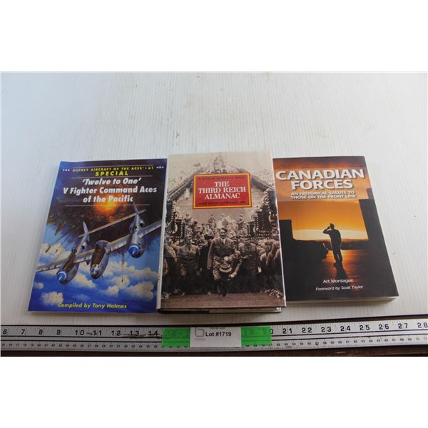 (3) Books - The Third Reich Almanac, Canadian Forces and Twelve to One by Tony Holmes