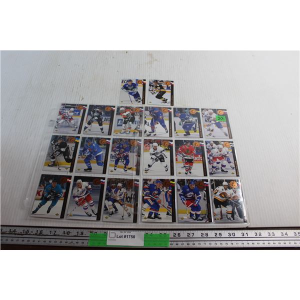 (20) 1992-93 Upper Deck Euro Rookies Hockey Cards Set