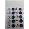 Image 2 : NHL Team Logo Pogs and Team Logo Slammers