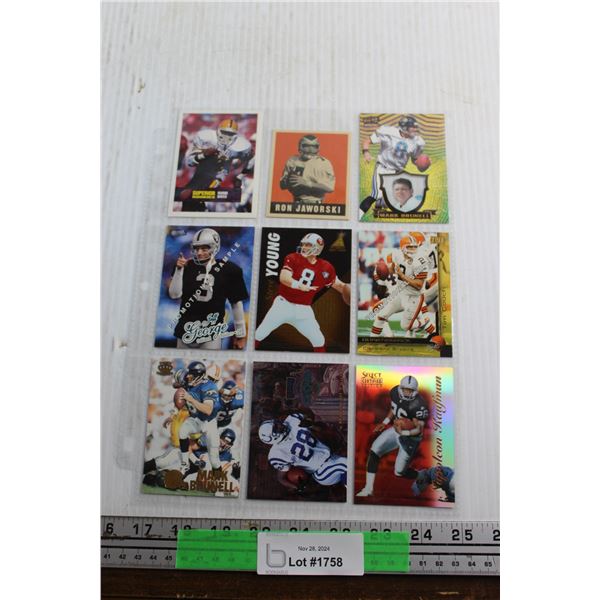 (9) Football Promo Cards