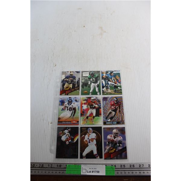 (9) Football Promo Cards