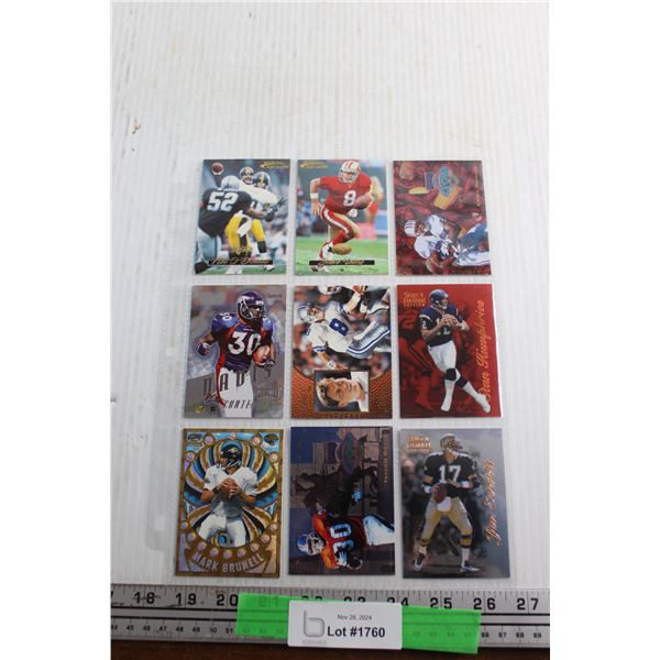 (9) Football Promo Cards