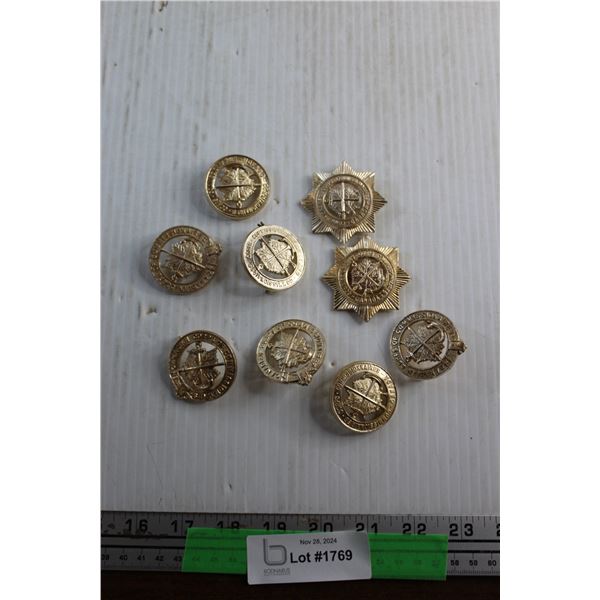 Canada Commissionaires Corps Hat Badges, Badges & Jacket / Uniform Buttons