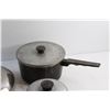 Image 2 : (2) Cooking Pots and Frying Pan with Lids