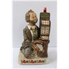 Image 2 : Battery Powered Hand Made Hand Painted Ceramic Gambling Figurine - As Is