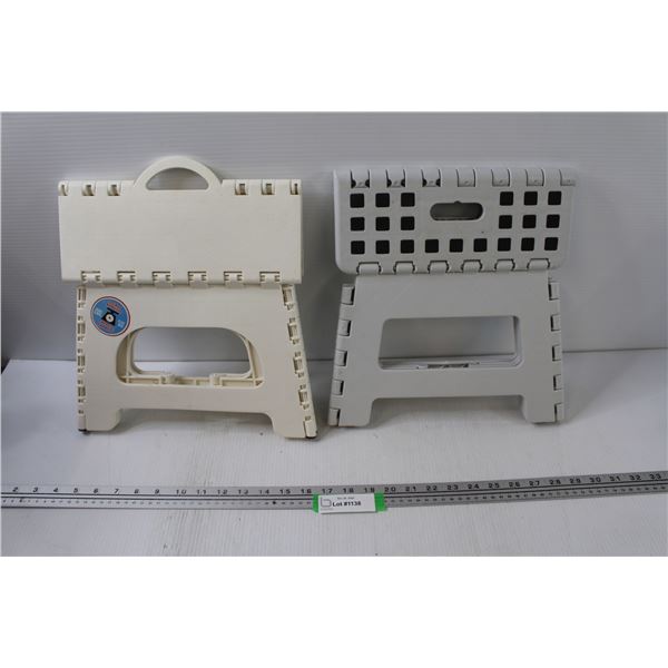 (2) Folding Step Stools