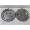 Image 2 : (2) Decorative Pewter Plates