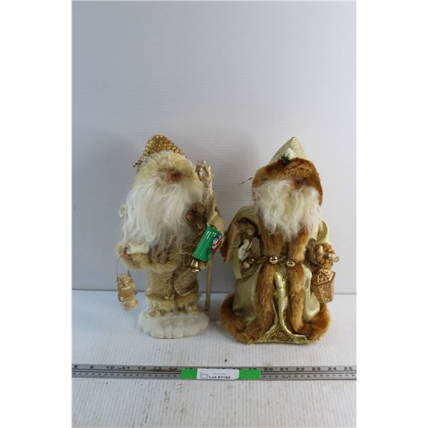 (2) Christmas Santa Decor