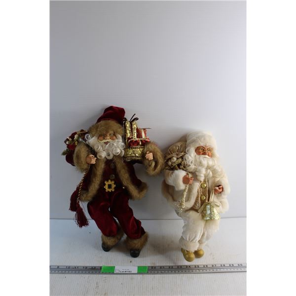 (2) Christmas Santa Decor