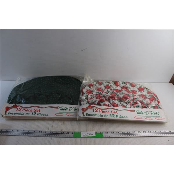 (2) Christmas 12pc Sets