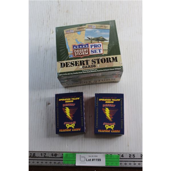 Collectible Dessert Storm and Operation Yellow Ribbon Trading Cards