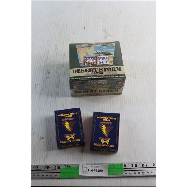 Collectible Dessert Storm and Operation Yellow Ribbon Trading Cards