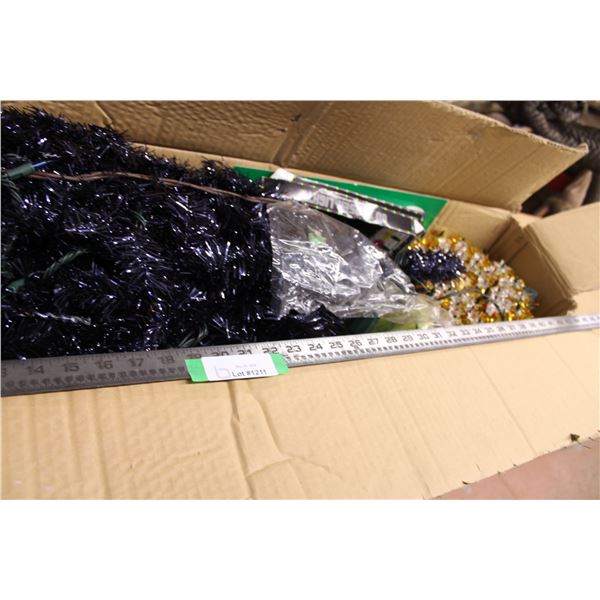 Christmas Tree - 6.5' Tall - Shiny Black/Purple Color