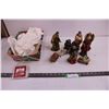 Image 1 : Christmas Nativity Scene Ornaments (Set of 10), Gift Tray (NIB)