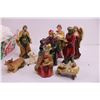 Image 2 : Christmas Nativity Scene Ornaments (Set of 10), Gift Tray (NIB)