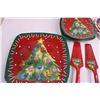 Image 3 : Christmas Theme Pajama Shirt "Garfield" (NIB) Size L, 12 " Ceramic Pie/Cake Plate Set, 2-Tier Servin