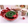 Image 4 : Christmas Ceramic Platter Set, Grasslands Road Ceramic Platter, Coffee Mug, Ceramic Candle Holders, 