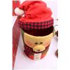 Image 4 : Christmas Theme Cookie Jar, Santa Train Ornament, Trumpets Ornament, Storage Box 18" x 18" x 7"