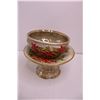 Image 3 : Ornamental Light-Up Christmas Tree 17" Tall - No Plug-in, Ornamental Ceramic Raised Platter & Bowl S