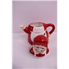 Image 2 : Mrs. Claus Ceramic Teapot, Set of 2 Christmas Platters, Misc.