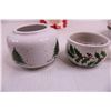 Image 3 : Mrs. Claus Ceramic Teapot, Set of 2 Christmas Platters, Misc.