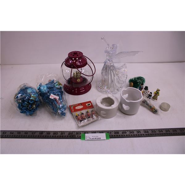 Christmas Tree Angel Topper, Christmas Ornaments, Oil Lamp, Misc.