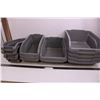Image 1 : (11) Nestable Plastic Bins - 4 Sizes - Largest 12.5" x 15.5" x 6"