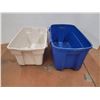 Image 1 : *(2) Plastic Storage Bins - No Lids - 32" x 15" x 19", 35" x 16" x 20"
