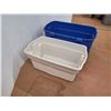Image 3 : *(2) Plastic Storage Bins - No Lids - 32" x 15" x 19", 35" x 16" x 20"
