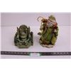 Image 1 : Christmas Themed Ornaments (Green Santa, Fountain)