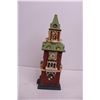 Image 2 : (2) Ceramic Ornaments (Church - Lights Working, Clock Tower)