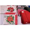 Image 5 : Assorted Christmas Themed Table Linens (Placemats, Table Cloths, Napkins, Runners, Tree Skirts)