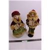 Image 1 : Pair Christmas Caroler Ornamental Dolls 15" Tall