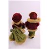 Image 2 : Pair Christmas Caroler Ornamental Dolls 15" Tall
