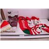 Image 1 : (2) Tree Skirts (I is NIB), (3) Large Christmas Stockings - Approx 34" Length