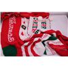 Image 3 : (2) Tree Skirts (I is NIB), (3) Large Christmas Stockings - Approx 34" Length