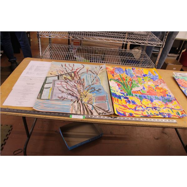 (2) Paintings 20" x 26" - Artist : Donna E. Crawford