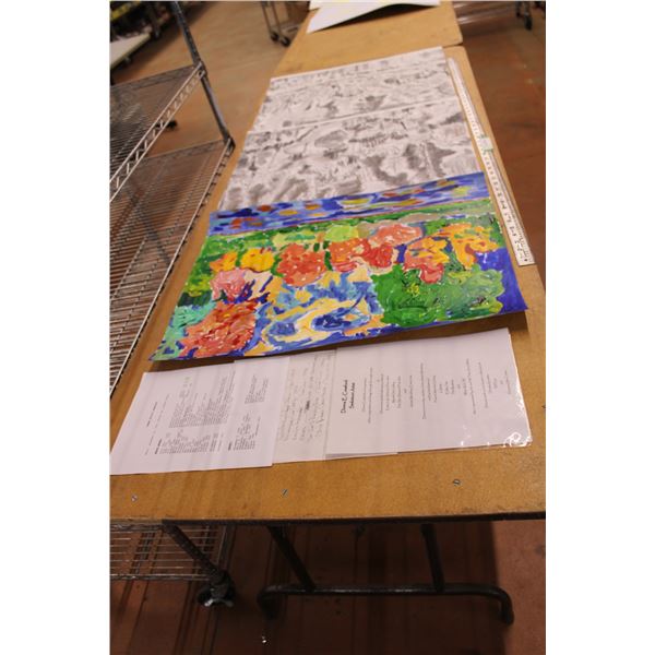 (3) Paintings 20" x 26" - Artist : Donna E. Crawford