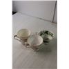 Image 2 : Coors Cowboy Hat & (4) Tea Cups and and Cream and Sugar Set