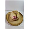 Image 4 : Coors Cowboy Hat & (4) Tea Cups and and Cream and Sugar Set