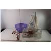 Image 1 : Model Sailboat, Christmas Decorations, Mixing Bowl