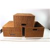 Image 1 : (3) Woven Totes 19" Long x 15" Wide x 8.5" Deep