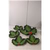 Image 3 : Christmas Items- (5) Piece Mistletoe Plate Set, Misc.